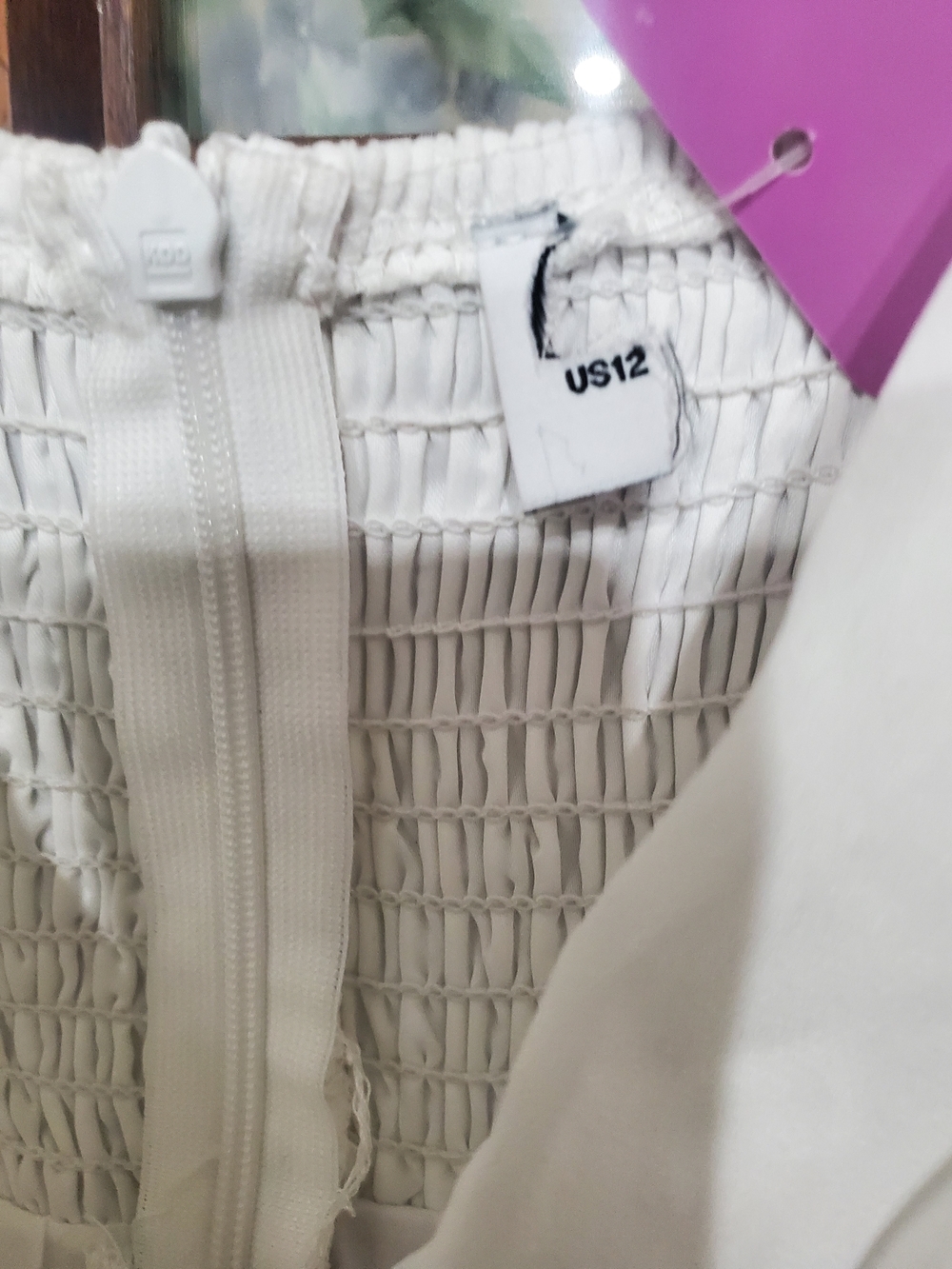 Princess Polly White Ruffle Front Spaghetti Strap Mini Dress - Picture 8 of 8